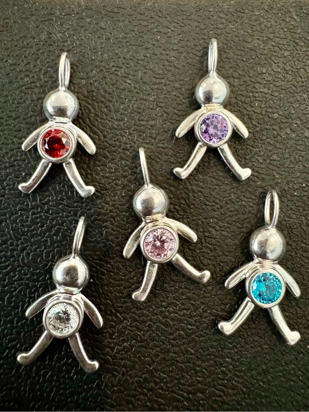 Avon NVC 925 Sterling Silver Birthstone Figure Pendant